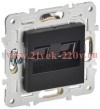 Розетка компьютерная 2-ая RJ45 кат.6 SKANDY SK-K04Bl черный IEK