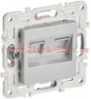 Розетка компьютерная 2-ая RJ45 кат.6 SKANDY SK-K04S серебряный IEK