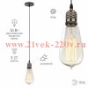 ЭРА PL13 E27 - 9 GB Подсветка Накладной, цоколь Е27, провод 1 м, цвет медь (60/360)