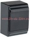 Корпус модульный пл. нав. ЩРН-П-4 PRIME черный IP41 IEK