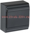 Корпус модульный пл. нав. ЩРН-П-6 PRIME черный IP41 IEK