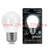 Лампа Gauss LED Filament Шар OPAL E27 5W 450lm 4100K 1/10/50