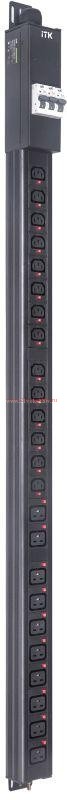 Блок распределения питания BASE PDU PV1113 29U 3ф 32А 14C13 10C19 3м IEC60309 ITK BS-PV42-14C13-10C1