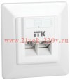 ITK Внутренняя инф. розетка RJ45 кат. 5Е FTP 2 порта