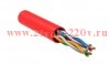 ITK Каб. в. п. U/UTP кат. 5E 4х2х24AWG solid LSZH 305м крас.