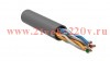 ITK Кабель связи витая пара U/UTP, кат.6 4x2х23AWG solid, LSZH, 305м, серый